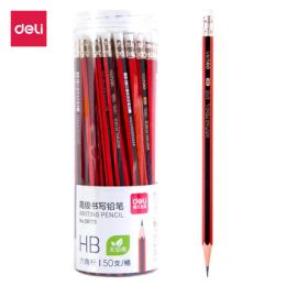 Pencils 50Pcs Deli 58174 Sketch Pencil Wooden Lead Pencils 2B Pencil With Eraser Children Drawing Pencil School Writing Stationery