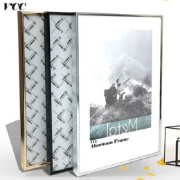 Frame Picture Frame Wall Art Classic Reinforce Aluminium A4 A3 Poster Frame For Wall Hanging Metal Photo Frame Certificate Frame