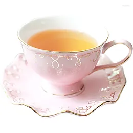 Cups Saucers 200ml English Afternoon Tea High-grade Ceramic Coffee Cup And Saucer Set Japanese European