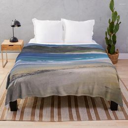 Blankets Kiloran Bay Colonsay Scotland Throw Blanket Hairy Flannels Bed Covers