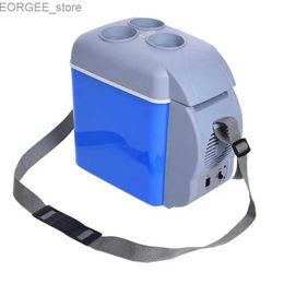 Freezer 7.5L portable mini car warming cooler car cooler car cooler dual purpose car home cooler heater Y240407