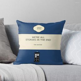 Pillow We're All Stories In The End Throw Decorative Cover For Living Room