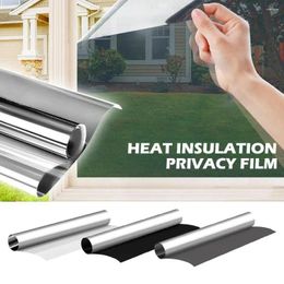 Window Stickers Heat Insulation Film Privacy Glass Reflective Cling Control Anti-UV Self-Adhesive For Home Office Q2S0