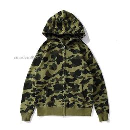 Hoodie Designer Sweatshirt For Men Full Zip Womens Casual Long Sleeve Hooded Sweater Camouflage Print Hip Hop Streetwear Clothes Emodern888