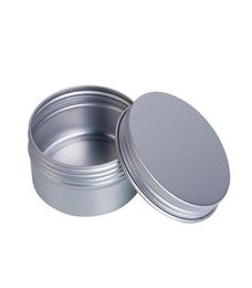 80ml Empty Aluminum Tins Gift Cosmetic Containers Bottles Pot Lip Balm Jar Tin For Cream Ointment Hand Cream Packaging Box9907718