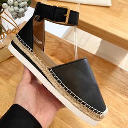 Dress Shoes Womens Spring Summer Fashion Espadrille Pump Mule Sandal Flat Platform Low Wedge Round Toe Ankle Strap Genuine Leather