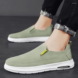 Casual Shoes 2024 Summer Breathable Canvas Men Loafers Slip On Light Sneakers Comfty Lightweight Flats Walking