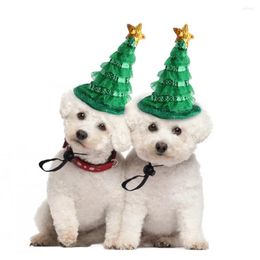 Dog Apparel Pet Supplies Cat Halloween Christmas Hat Green Tree Funny Headwear Costume