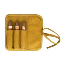 Oil Wax Canvas Cigar Pack / case 3 Pieces Packed Cigar Storage Travel Portable Can Print Logo Spot Wholesale
