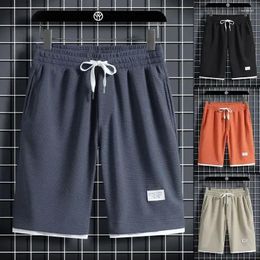 Men's Shorts Summer Waffle Are Trendy And Versatile For Outerwear Minimalist Youth Tie Up Thin Clothing