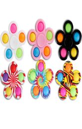 US Stock Spinner Toy Tie Dye Push s Party Favours Sensory Toys Hand Spinners for ADHD Anxiety Stress Relief Kids Adults5846250