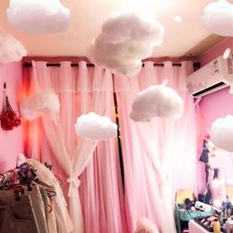 Party Decoration Simulation 3D Cotton Cloud Decorative Wedding Backdrop Props Birthday Hanging Ornaments DIY Pendant For Kids