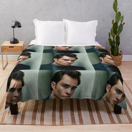 Blankets Ed Westwick Throw Blanket Travel Plaid