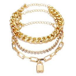 Beaded Fashionable Simple C-Shaped Hollow Mix Fried Dough Twists Suit Women Hip-Hop Chain Personality Punk Style Bracelet Drop Deliver Dhyly