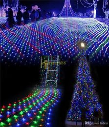 LED Christmas Wedding party lights outdoor waterproof Net String Lights 2m3m 4m6m garland wedding decoration fairy Lights3282408