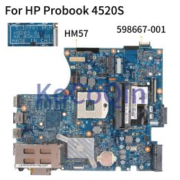 Motherboard Laptop Motherboard For HP Probook 4520S 4720S HM57 Notebook Mainboard 598667001 598667501 H92651 48.4GK06.041 DDR3