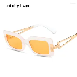 Sunglasses Frames OULYLAN Designer Woman Vintage Black Mirror Sun Glasses For Fashion Big Frame Cool Sexy Female Oculos