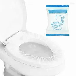 Toilet Seat Covers 10Pcs Disposable Mat White Thicken Non-Woven Fabric Cover Waterproof Portable El Bathroom Accessiories