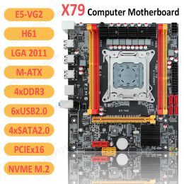 Motherboards X79 Computer Motherboard NVME M.2 SSD LGA2011 E5VG2 Desktop Mainboard DDR3 Memory SATA2.0 for Intel E5 2600/2689/2690/2670 CPU