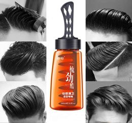 Professional 2in1 Hair Wax Gel With Comb Longlasting Fluffy Hair Pomade Mud Men Cream Salon Styling Tool2233973