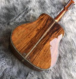 All Acacia Wood D45 Mould 12 String Folk Acoustic Guitar0125762144
