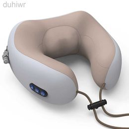 Full Body Massager Electric Neck Massage U Shaped Pillow Rechargeable Multifunctional Portable Shoulder Cervical Therapy Travel Home Relaxation 240407