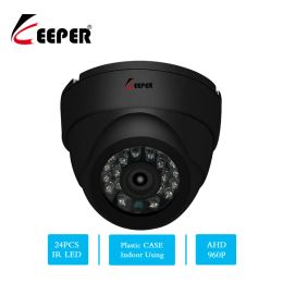 Cameras Keeper 1.3MP 960P HD Security Camera with IR CUT 24PCS IR LEDs Night Vision Analogue camera Indoor Dome Surveillance CCTV Camera