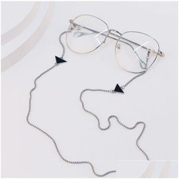 Eyeglasses Chains Fashion Modern Design Letter Sunglass Chain Women Triangle Letters Mask Earphone Accessories High Quality Drop Del Dh40Z