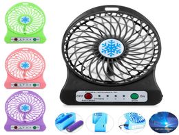 Mini Portable Fan Usb Rechargeable Fan Air Cooler Mini Desk Third Wind Usb Fan 18650 Battery Included Cooling Fans2253544