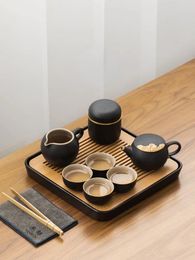 Teaware Sets Luxury Chinese Tea Set Ceramic Vintage Travel Handmade Portable Porcelain Office Juego De Te Household Products