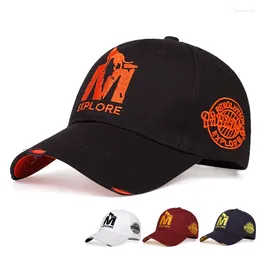 Ball Caps Fashion Letter Embroidered Baseball Cap Men's Outdoor Sports Women's Cotton Sun Visor Casual Hats