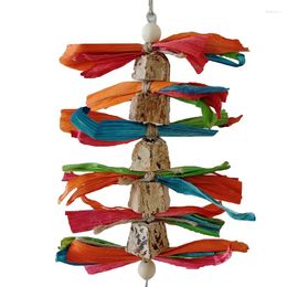 Other Bird Supplies Toys Colorful Hanging Chew Parrot Parakeet Puzzle Training Relief Bite String Cage Decorative Accessories