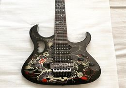 Custom Made FAST SH JEM 77FP2 Floral Pattern Electric Guitar Tree of Life inlay Guitar Tremolo Bridge China Guitars3869107