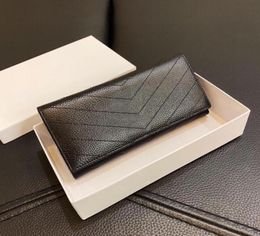 2021 Luxury Designers Classic Wallets Handbag Credit Card Holder Fashion Man and Women Long Purses with Box7815508