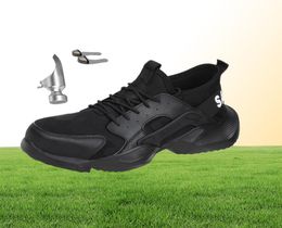Lightweight Steel Toe Safety Working Shoes Men039S Shoes Puncture Proof Indestructible Sneakers Breathable Work Boots Footwear 7390007