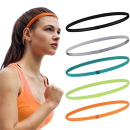 1PC Men Women Sports Headband Silicone Antislip Elastic Yoga Hair Bands Bandage Nonslip Outdoor Sport Sweatband Safety 240402