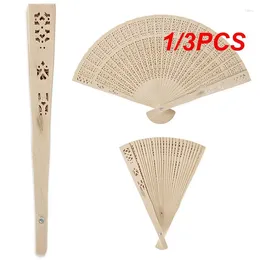 Party Favor 1/3PCS Personalized Engraved Wood Folding Hand Fan Wooden Fold Fans Baby Shower Gift Wedding Decor Favors