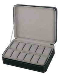 Protable 12 Slots Watch Box Storage case With Zipper Multifunctional Bracelet watches Display Casket watches holder casket12923253