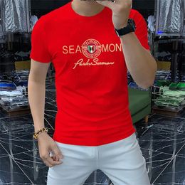 2024 Luxury Men's T-shirt Brand Name Punk T-shirt Designer T-shirt Fashion round neck Short sleeve letter pattern Cotton Breathable Casual Summer T-shirt Top Size M-4XL