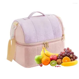 Storage Bags Lunch Box Cooler Insulated Bag High Capacity Waterproof Portable Thermal Sack Food Handbags Case For Outdoor