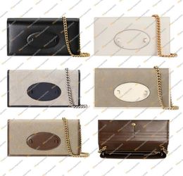 Ladies Fashion Casual Designer Luxury 1955 Chain Bag Wallet Coin Purse Key Pouch Credit Card Holder High Quality TOP 5A 621892 Bus1554096