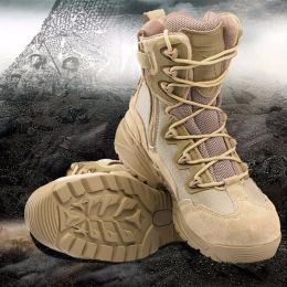 Shoes Waterproof outdoor army Tactical Men Military Boots Top Quality Delta Desert Combat Boots Shoes Breathable Climbing sneaker