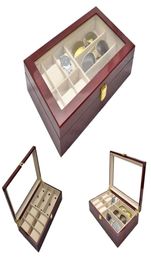 Luxury 63 Grids Handmade Wood Watch Box Glasses Box Jewellery Organiser Jewellery Box for Watch Case Display T2005235671288