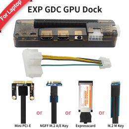 Stations Pcie Exp Gdc External Laptop Video Card Dock Mini Pcie Expresscard M.2 A E Key M.2 M Key Interface Graphics Card Adapter