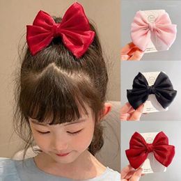 Hair Accessories Children Stain Bow Clip Girls Princess Duckbill Cute Headdress Lolita Cosplay