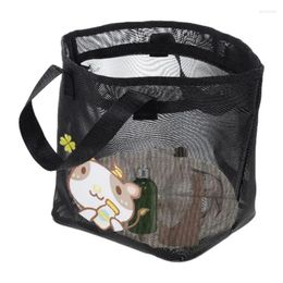 Storage Bags Large Beach Bag Mesh For Kids Portable With Zipper Vacation Essentials Travel Gym