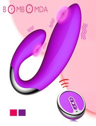 U Shape Couple Vibrator Sex Toys for Adults Wireless Remote Control G Spot Clitoris Massager Vagina Masturbator Female Vibrators T8426195
