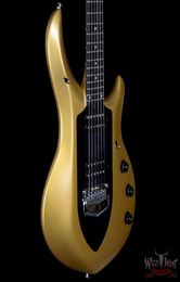 Music Man John Petrucci Majesty Gold Mine Black Centre Electric Guitar Tremolo Bridge China Pickups 9V Battery Box1712485