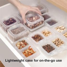 Storage Bottles 1PC Transparent Spice Boxes Food Grade Dustproof Dry Pepper Seasoning Container Sub-Package Cases Kitchen Tools