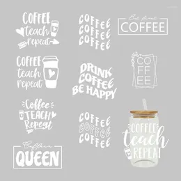 Window Stickers 3D UV DTF Transfers 16oz Cup Wraps Coffee Beverage Food Printed For DIY Glass Ceramic Metal Leather Etc. D634